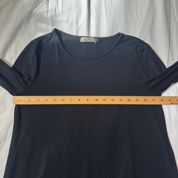 Natori Black Women's Long Sleeve Top - Picture 5 of 7